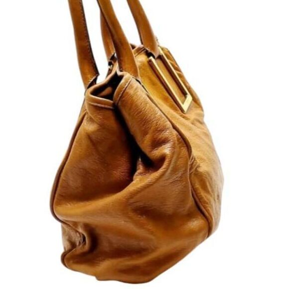 Chloé Women's Ethel Cognac Leather Handbag Tote Satchel Bag Brown - Picture 2 of 8